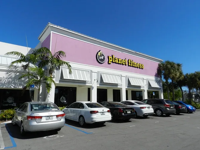 Second view of the Planet Fitness Plaza building