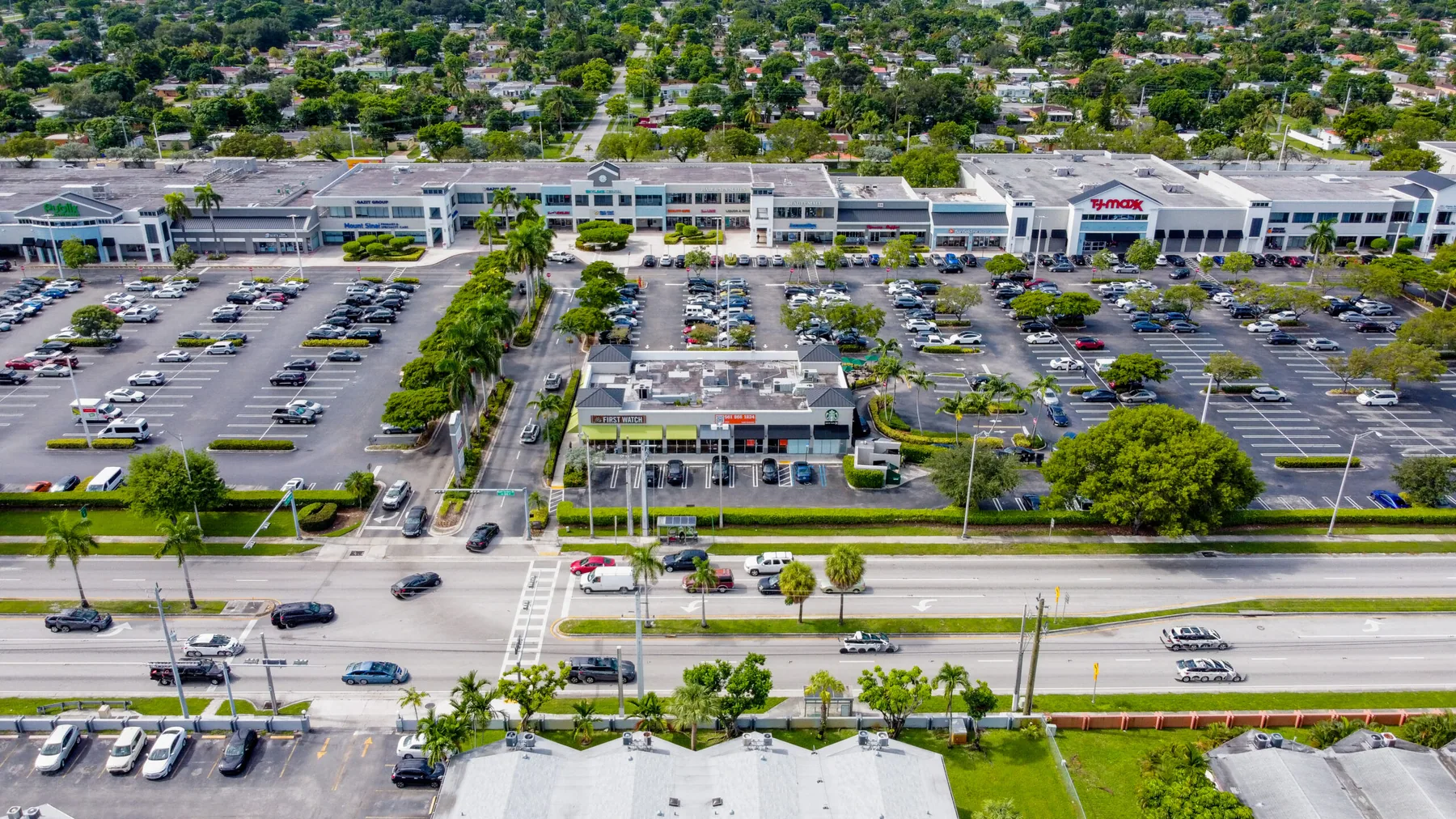 Aerial photograph of Shops at Skylake in North Miami Beach