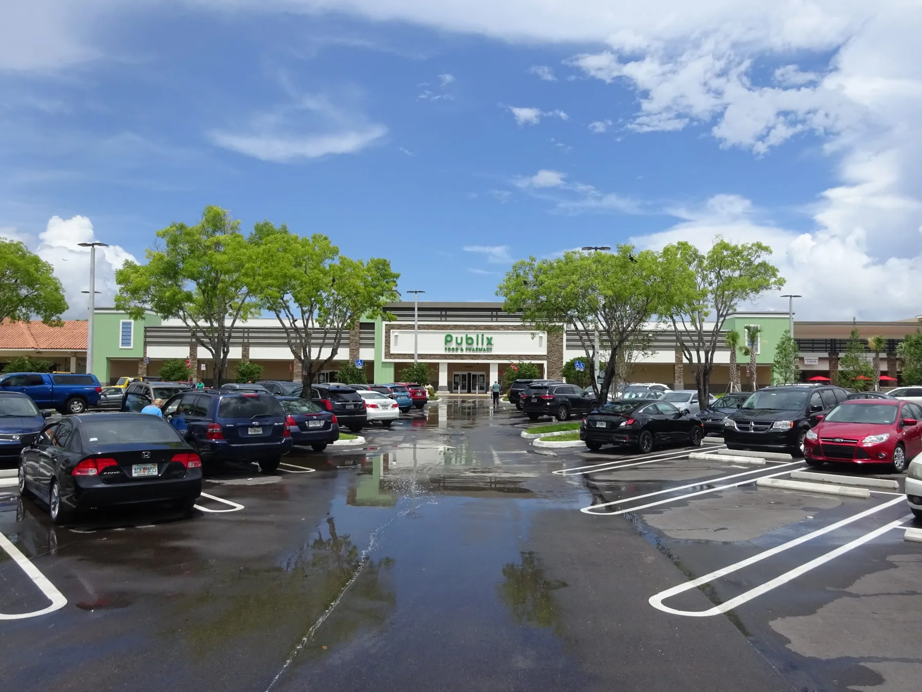 Storefronts along the Countryside Shops retail center