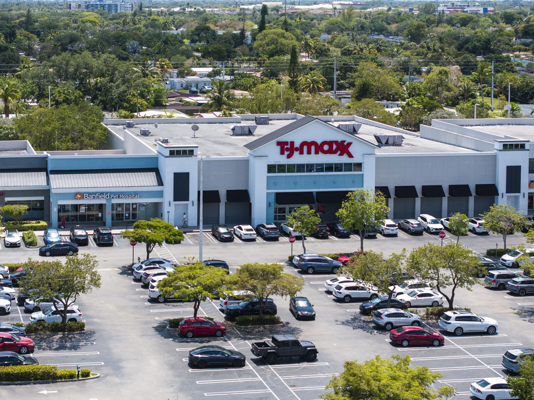 Drone view of Shops at Skylake and the surrounding trade area